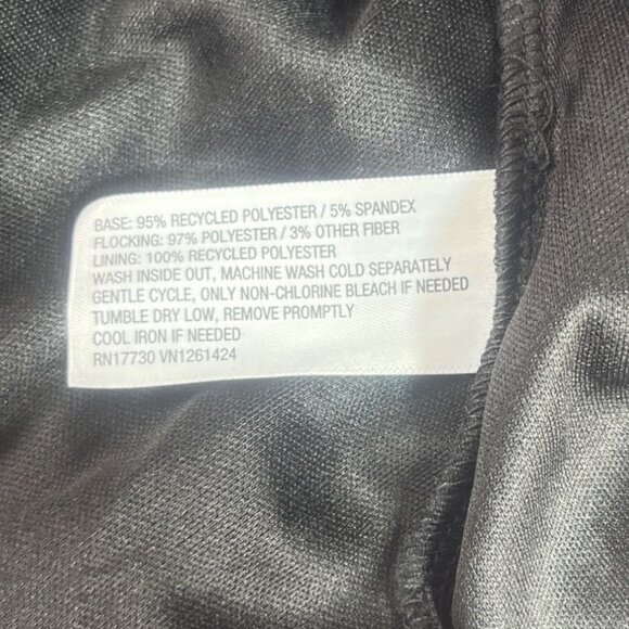 Wild Fable Floral Flocked Mini Dress Womens Large Black New - Picture 9 of 10